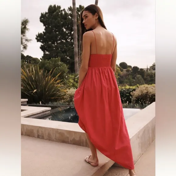 Charlie Holiday Marcey Linen Cotton Maxi Dress