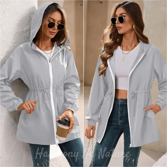 Chasing Clouds Windbreaker - Gray