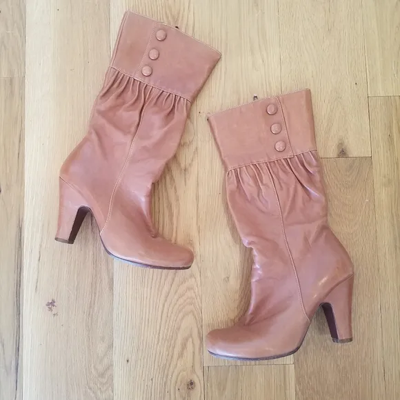 Chie Mihara mid calf heeled boots