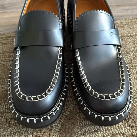 Chloé Noua Leather Loafers, 38