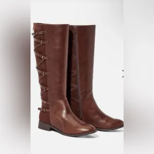 Chocolate, brown wide calf boots