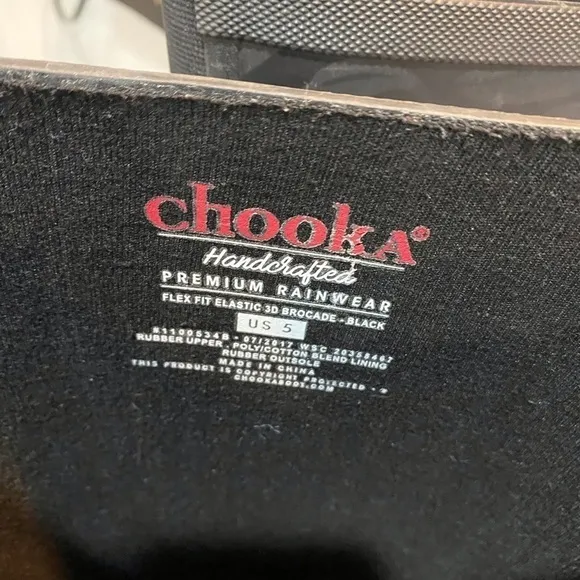 Chooka Black Rain Boots l Women’s Size 5 Rubber Rain Boots