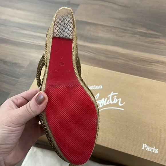 Christian Louboutin Cadena Chain Espadrilles