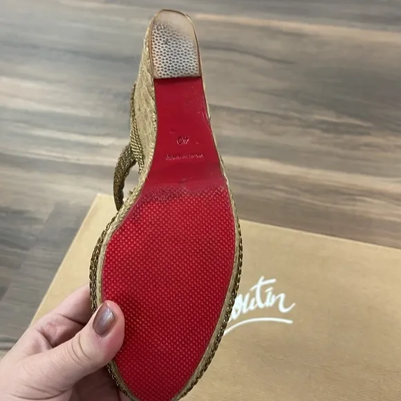 Christian Louboutin Cadena Chain Espadrilles