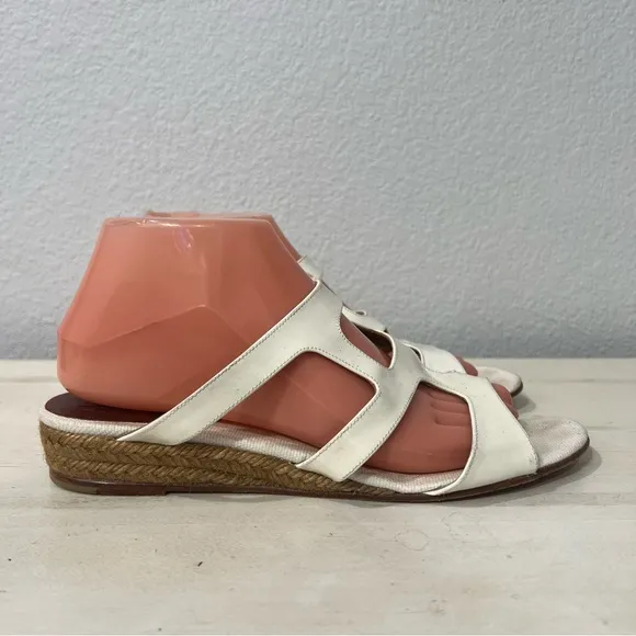Christian Louboutin White Patent Leather Espadrilles Size 39