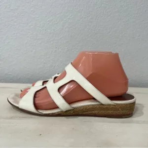 Christian Louboutin White Patent Leather Espadrilles Size 39