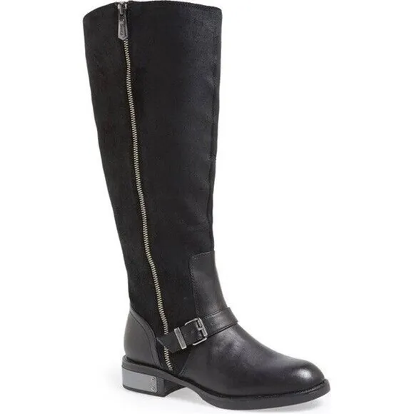 Circus By Sam Edelman Rider Black Tall Leather Boots Size 8M