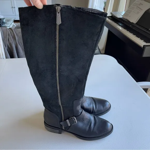 Circus By Sam Edelman Rider Black Tall Leather Boots Size 8M