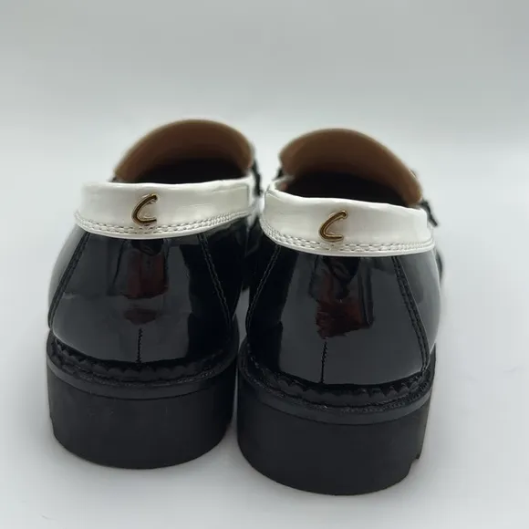 Circus by Sam EdelmanWomen's Deana Lug Sole Bit Loafers size 7.5 black white