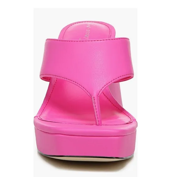 Circus NY by Sam Edelman Moira Wedge Sandals Hot Pink Punch Women’s Size 8