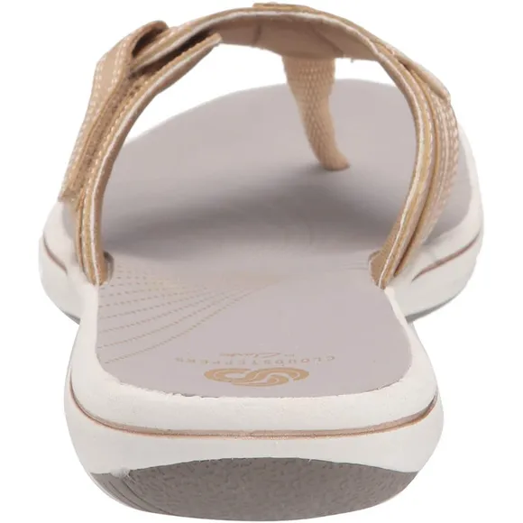 Clarks Collection Women's Brinkley Sail Manmade Flip-Flops Bright Yellow…