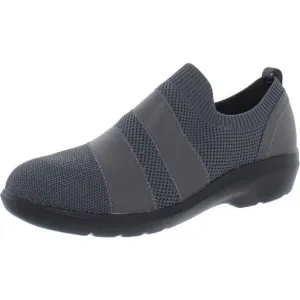 Clarks Womens 6 M Sashlyn Edge Dark Grey Combi NEW Slip On Closed Toe Flats