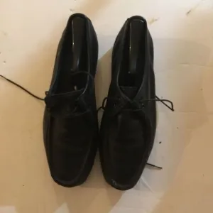 Classic Black Lace-Up Loafers‎ Casual Dress Shoes Men's Footwear Size 8D