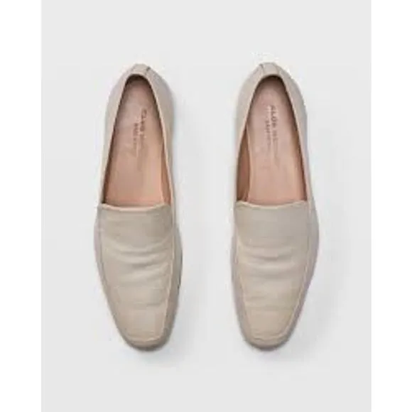 Club Monaco NIB Sofii Leather Loafer‎ Flats in Bone Size EU 37 / US 7 MSRP $179