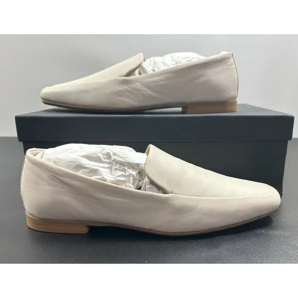 Club Monaco NIB Sofii Leather Loafer‎ Flats in Bone Size EU 37 / US 7 MSRP $179