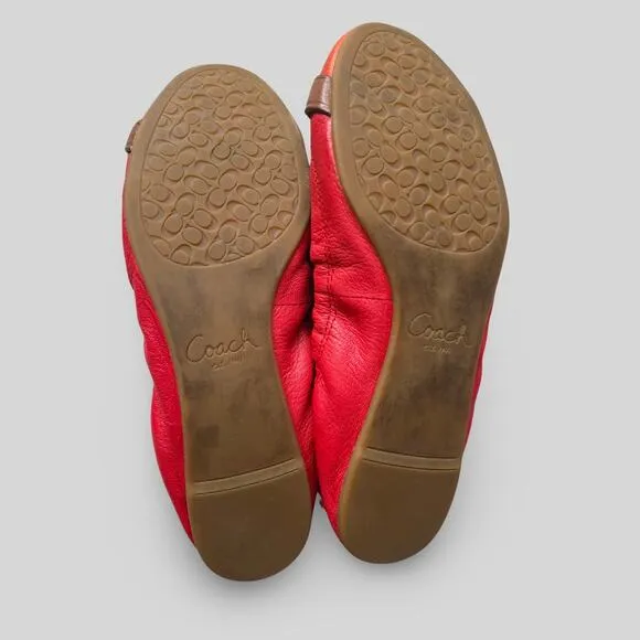 Coach Delphine Leather Flats