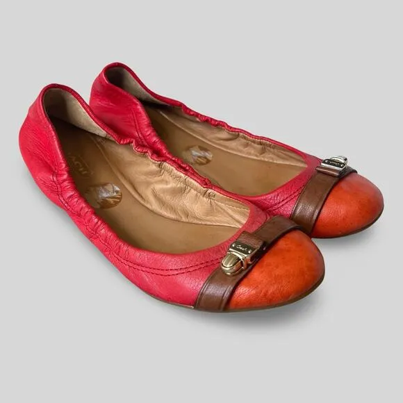 Coach Delphine Leather Flats