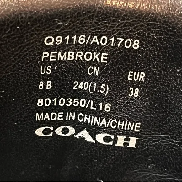 Coach Denim Floral Suede Sneakers Blue Black High Top Booties Pembroke Clasp