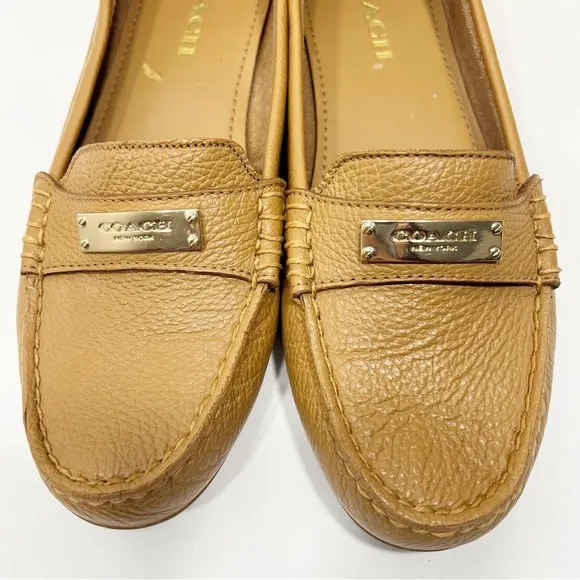 Coach Fredrica Leather Loafers Brown Size 9 B Style A5175