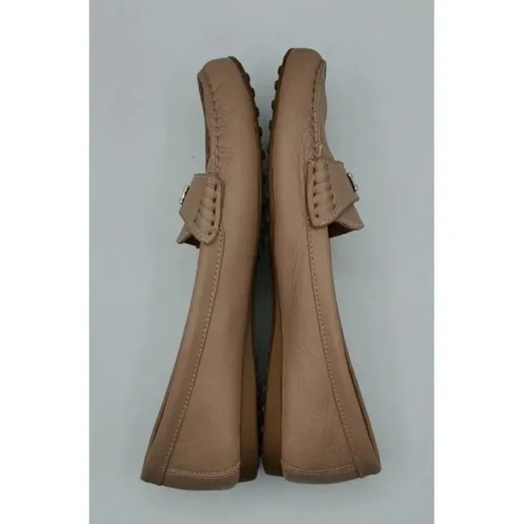 COACH Fredrica Tan Leather Shoe Womens size 9.5B US 39.5 EUR Loafers Flats