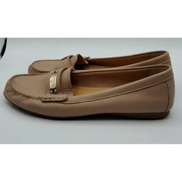 COACH Fredrica Tan Leather Shoe Womens size 9.5B US 39.5 EUR Loafers Flats