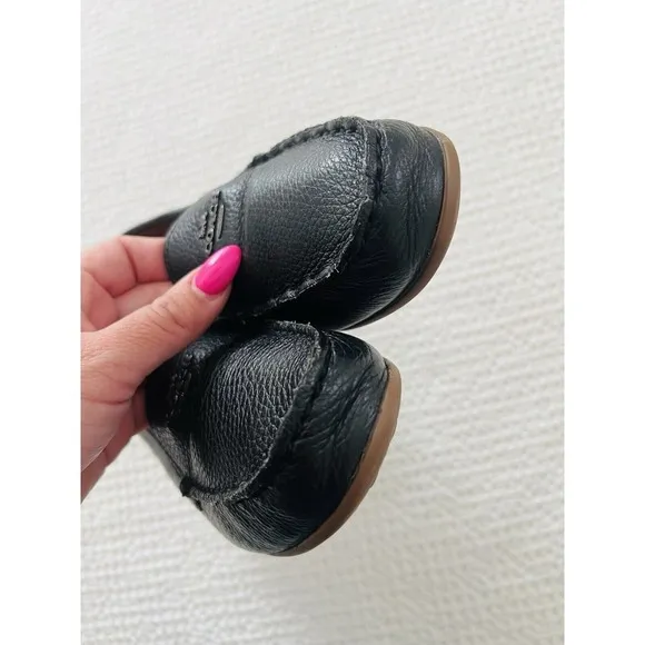 COACH‎ Marley Driver Black Pebbled Leather Slip On Loafers G2687 Womens Size 7B