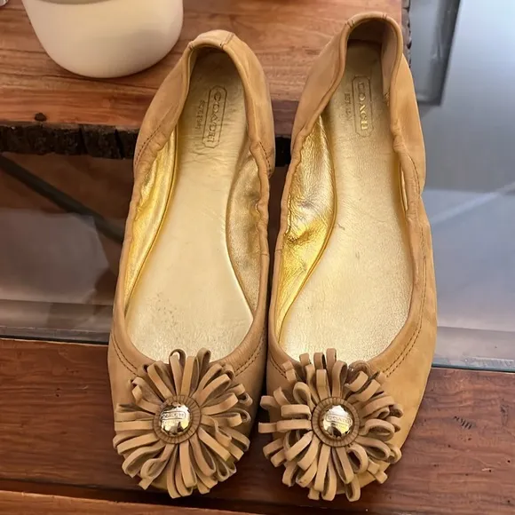 Coach Suede Flats