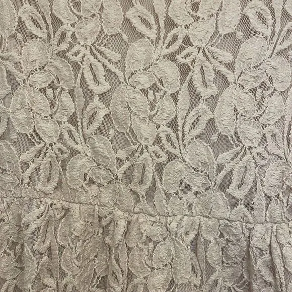 Coincidence &amp; Chance Urban Outfitters Cream Lace Overlay Dress