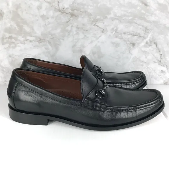 Cole Haan Black Gotham Bit Loafers