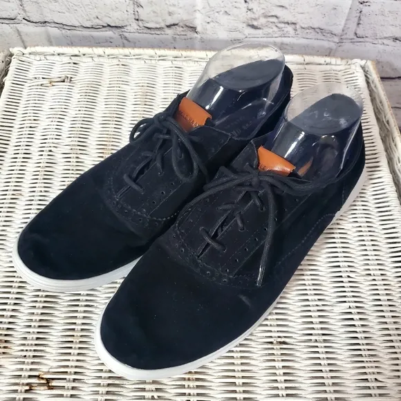 Cole Haan Black Lace Up GRAND OS Canvas Sneaker Shoes Size 11B