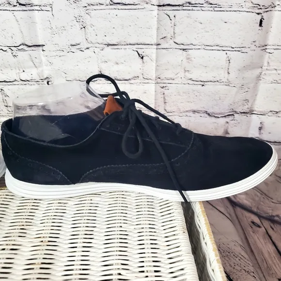Cole Haan Black Lace Up GRAND OS Canvas Sneaker Shoes Size 11B