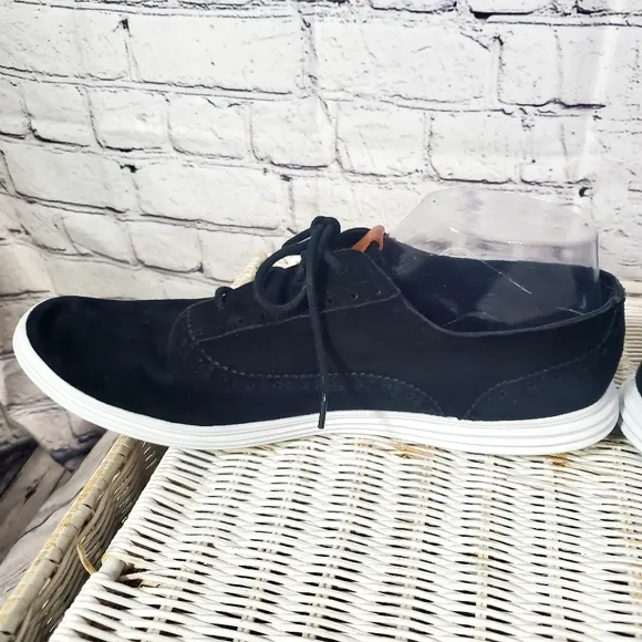 Cole Haan Black Lace Up GRAND OS Canvas Sneaker Shoes Size 11B