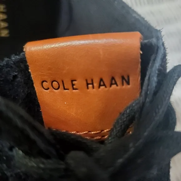 Cole Haan Black Lace Up GRAND OS Canvas Sneaker Shoes Size 11B