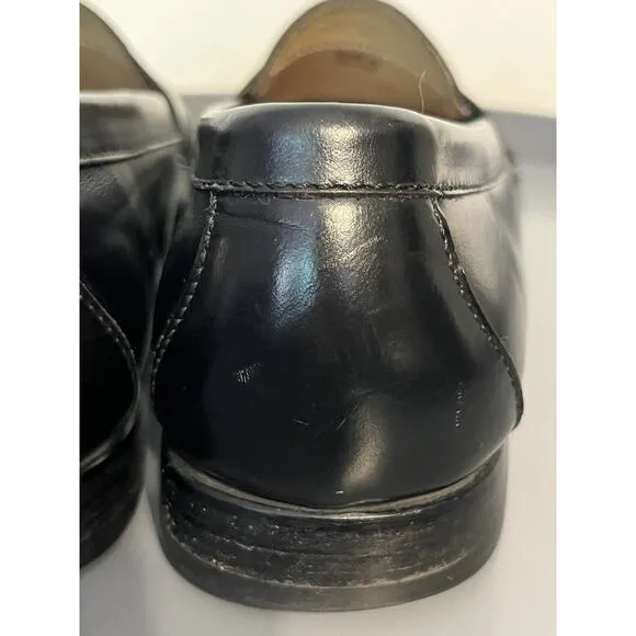 Cole Haan City Black Leather Penny Loafers Men's Dress/Business Shoes Sz 10