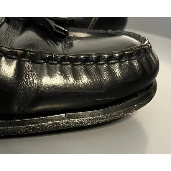 Cole Haan City Black Leather Penny Loafers Men's Dress/Business Shoes Sz 10