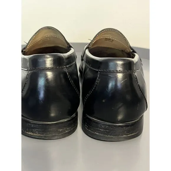 Cole Haan City Black Leather Penny Loafers Men's Dress/Business Shoes Sz 10