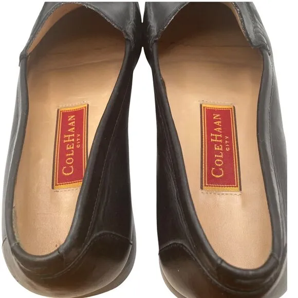 cole haan city leather loafers black size 10b d11872