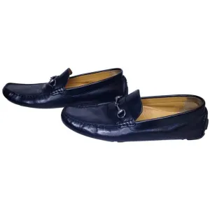 COLE HAAN Driver Moccasins Horse Bit Loafers Black Leather Men's Size 11M ~ VGUC