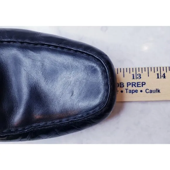 COLE HAAN Driver Moccasins Horse Bit Loafers Black Leather Men's Size 11M ~ VGUC