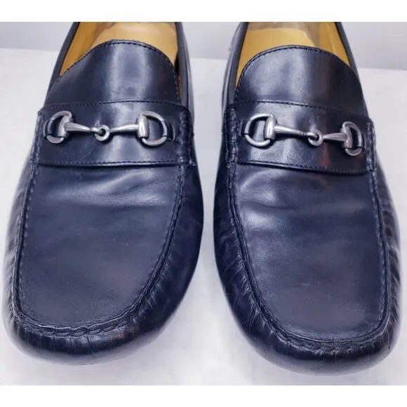COLE HAAN Driver Moccasins Horse Bit Loafers Black Leather Men's Size 11M ~ VGUC
