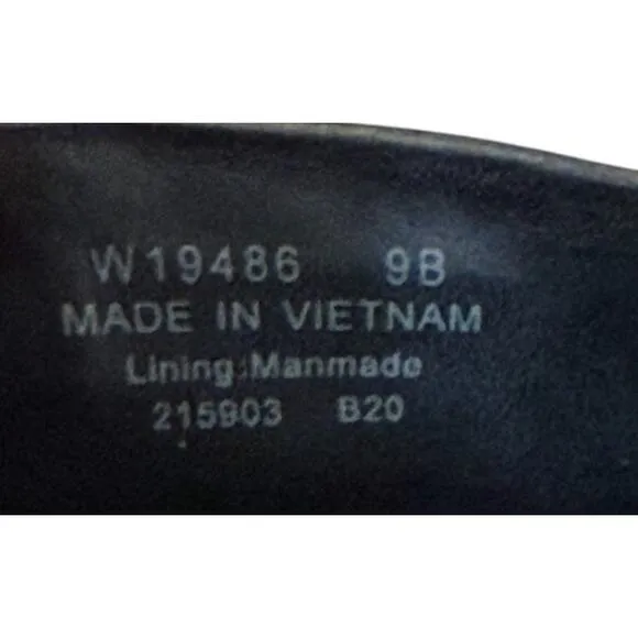 Cole Haan Farrow Sandals Women 9 Black Leather Slide Thong Slip On W19486