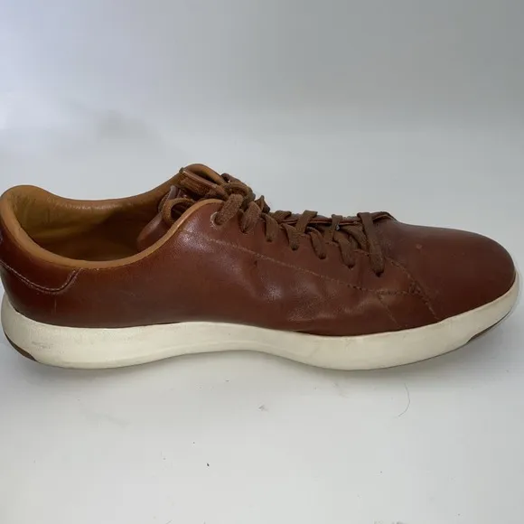 Cole Haan GrandPro Shoes Men's Size 10.5 M Brown Leather Sneakers (C22585)