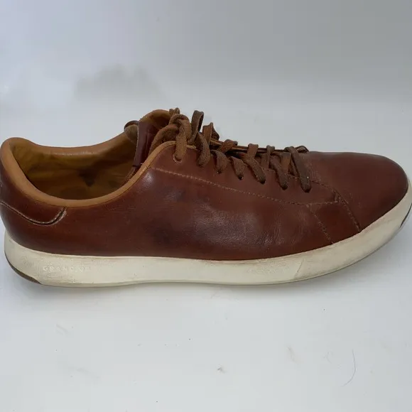 Cole Haan GrandPro Shoes Men's Size 10.5 M Brown Leather Sneakers (C22585)