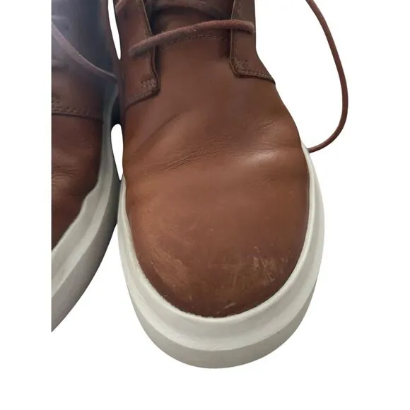 Cole Haan Men's Brown Grand Tour Lace Up Leather Chukka Sneakers Shoes Size 10M