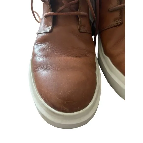 Cole Haan Men's Brown Grand Tour Lace Up Leather Chukka Sneakers Shoes Size 10M