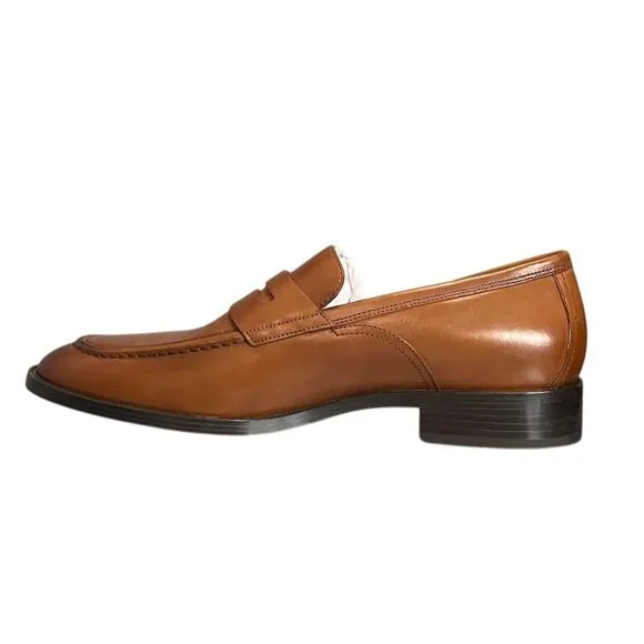 Cole Haan Men's Brown Leather Penny Loafers 10 M Casual Shoes Business Preppy