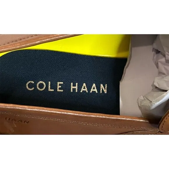 Cole Haan Men's Brown Leather Penny Loafers 10 M Casual Shoes Business Preppy