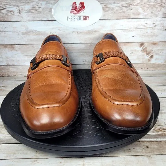 Cole Haan Men's Size 10 Warner Grand Bit Brown Leather Loafers Shoes