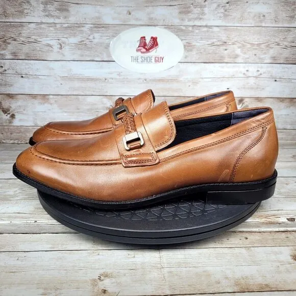 Cole Haan Men's Size 10 Warner Grand Bit Brown Leather Loafers Shoes