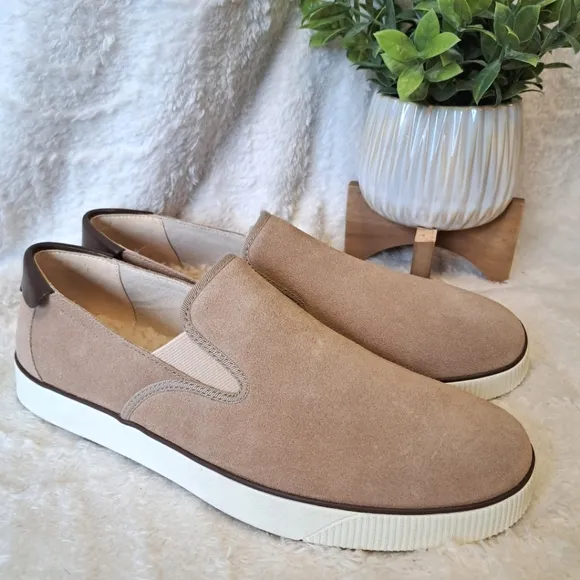 Cole Haan Nantucket 2.0 Suede Slip-On Sneaker Tan Style C35269 Men's Sz 10.5